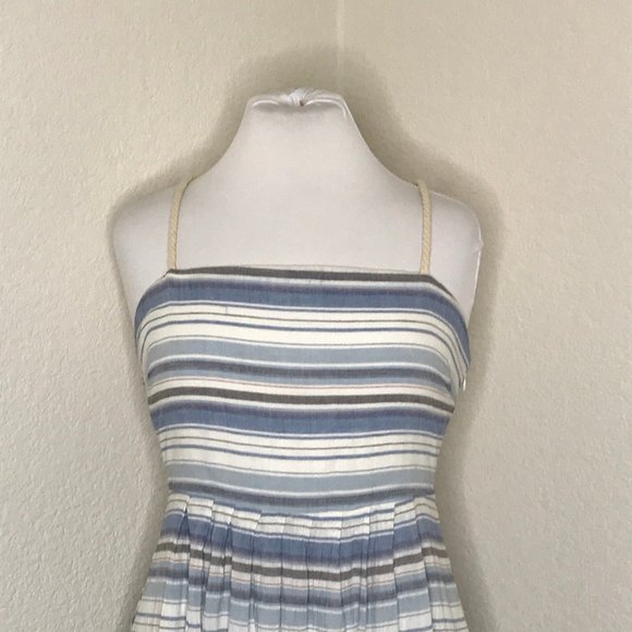 Esley Dresses Striped Nautical Rope Tie Dress Blue White Poshmark